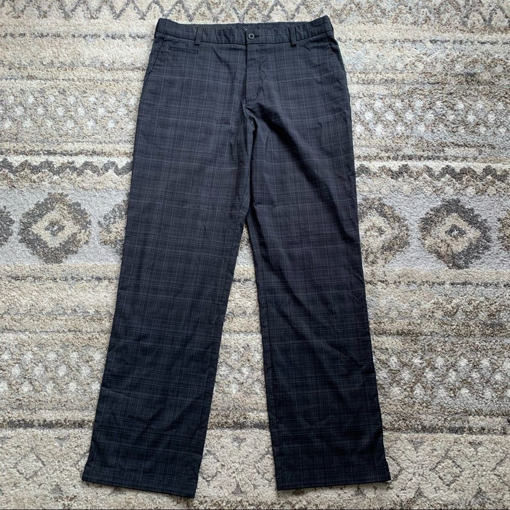 Nike Golf Black Checked Performance Pants 34x31